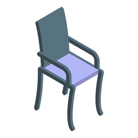 Patio chair icon, isometric styleのイラスト素材