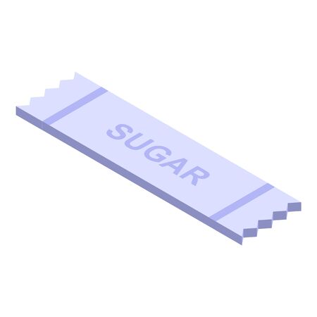 Sugar stick icon, isometric styleのイラスト素材