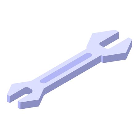 Wrench icon, isometric styleのイラスト素材
