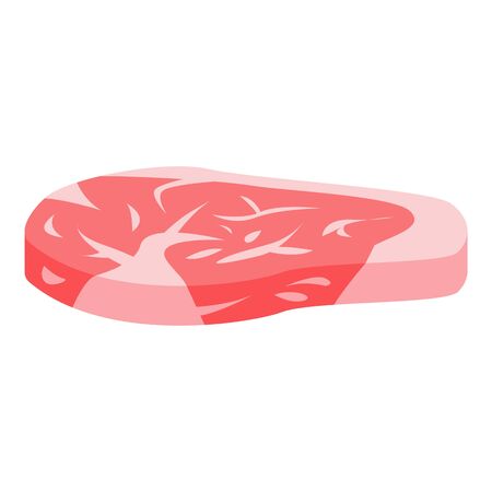 American steak icon. Isometric of american steak vector icon for web design isolated on white backgroundのイラスト素材