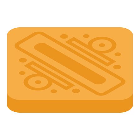 Factory cookie icon, isometric styleのイラスト素材