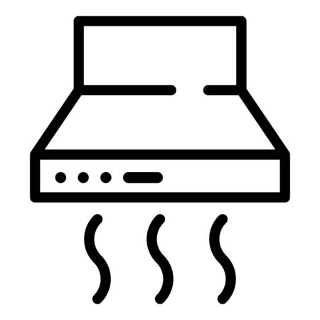 Cooking air cooling icon, outline styleのイラスト素材