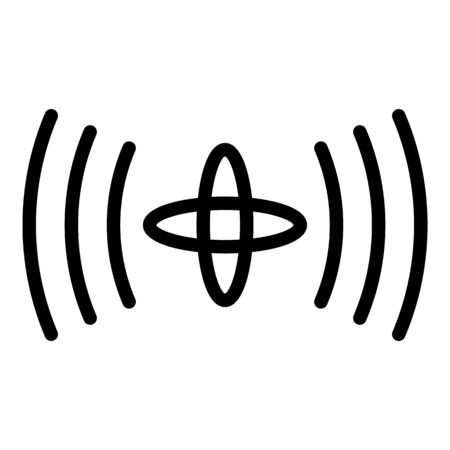 Ultrasound icon, outline styleのイラスト素材