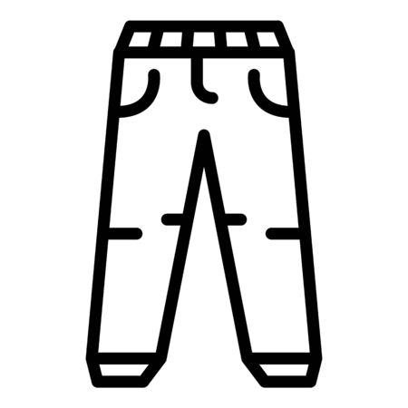 Men jeans icon, outline styleのイラスト素材