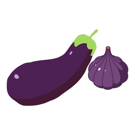 Purple product icon, isometric styleのイラスト素材
