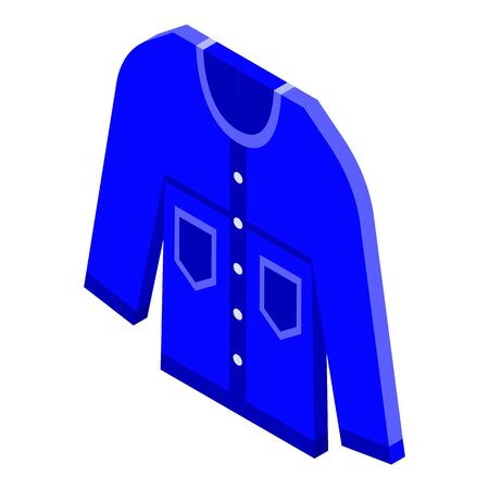 Fashion jeans shirt icon, isometric styleのイラスト素材
