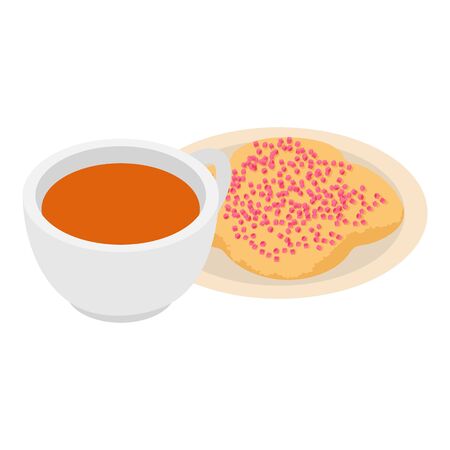 Perfect dessert icon, isometric styleのイラスト素材