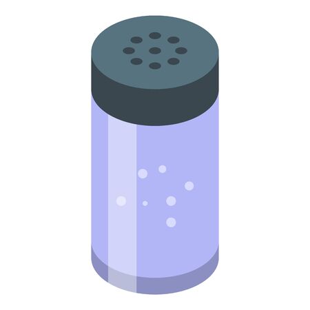 Salt jar icon, isometric styleのイラスト素材