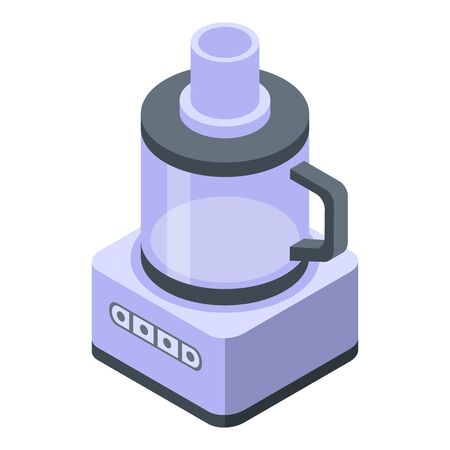Kitchen food processor icon, isometric styleのイラスト素材
