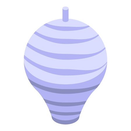 Wasp house icon, isometric styleのイラスト素材