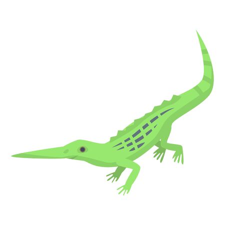 Long nose lizard icon. Isometric of long nose lizard vector icon for web design isolated on white backgroundのイラスト素材