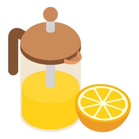 Lemonade icon, isometric styleのイラスト素材