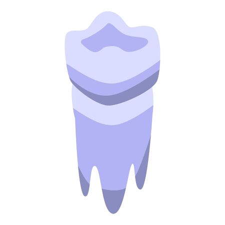 Laser tooth restoration icon, isometric styleのイラスト素材