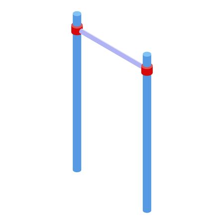 Horizontal bar icon, isometric styleのイラスト素材