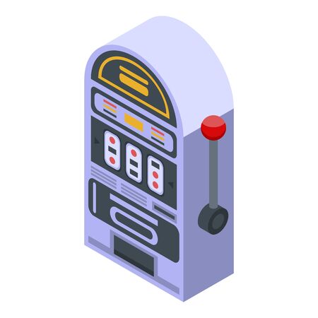 Slot machine icon, isometric styleのイラスト素材