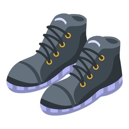 Baby shoes icon. Isometric of baby shoes vector icon for web design isolated on white backgroundのイラスト素材