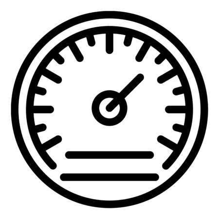 Weather barometer icon, outline styleのイラスト素材