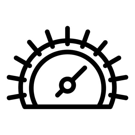 Climate barometer icon, outline styleのイラスト素材