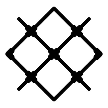 Ceramic bath floor icon. Outline ceramic bath floor vector icon for web design isolated on white backgroundのイラスト素材