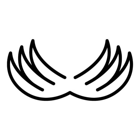 Eagle wings icon, outline styleのイラスト素材
