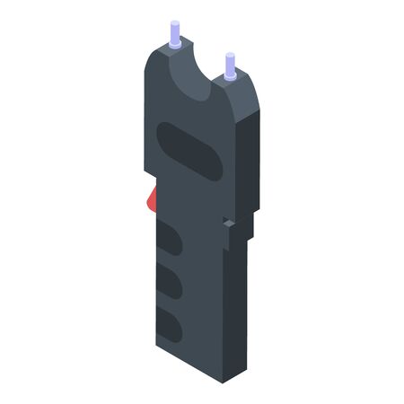 Police shocker icon, isometric styleのイラスト素材