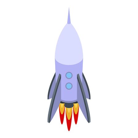 Rocket icon, isometric styleのイラスト素材