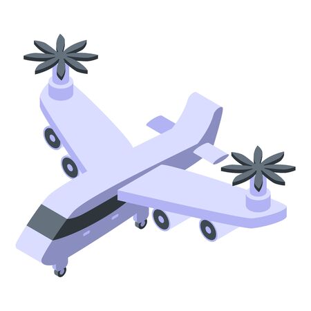 Air plane taxi icon, isometric styleのイラスト素材