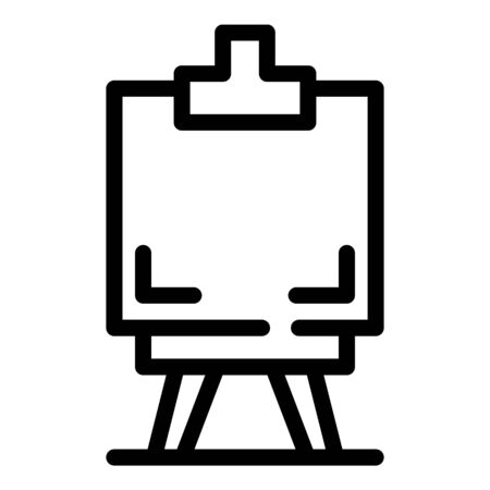 Easel icon, outline styleのイラスト素材