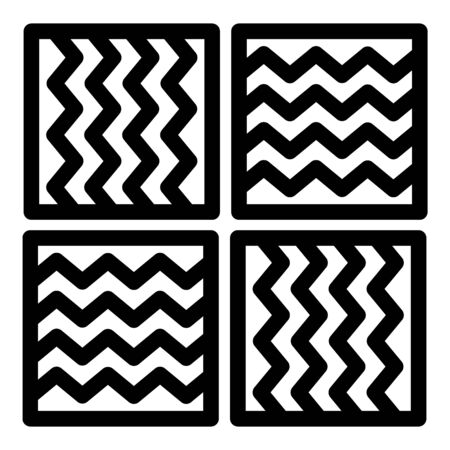 Material paving icon, outline styleのイラスト素材