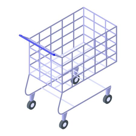 Wheel cart icon, isometric styleのイラスト素材