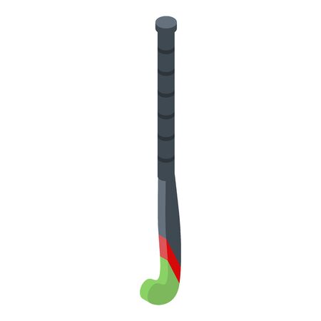 Field hockey equipment icon, isometric styleのイラスト素材