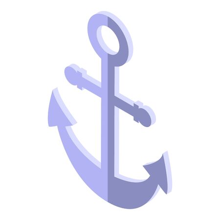 Cruise anchor icon, isometric styleのイラスト素材