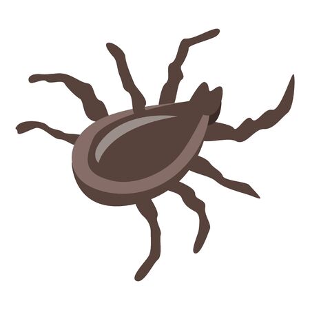 Forest mite icon, isometric styleのイラスト素材