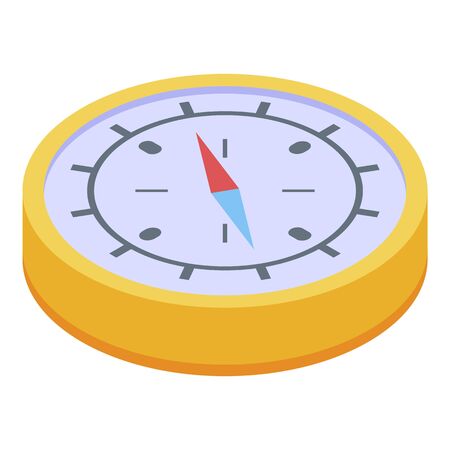 Hand compass icon, isometric styleのイラスト素材