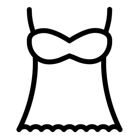 Underware lingerie icon, outline styleのイラスト素材