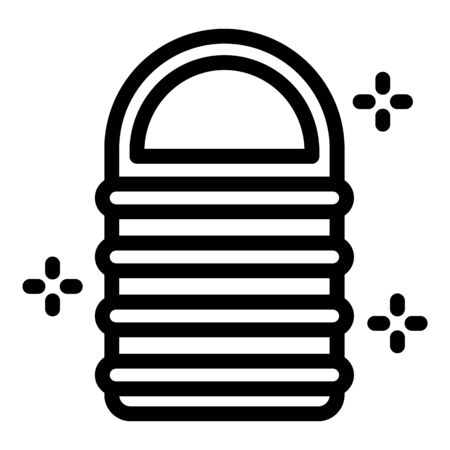 Safari bag icon, outline styleのイラスト素材