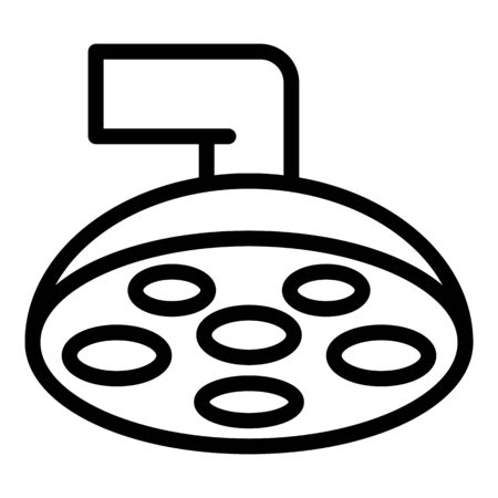 Laboratory medical lamp icon. Outline laboratory medical lamp vector icon for web design isolated on white backgroundのイラスト素材