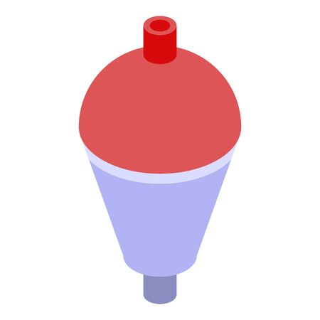 Fisherman bobber icon, isometric styleのイラスト素材