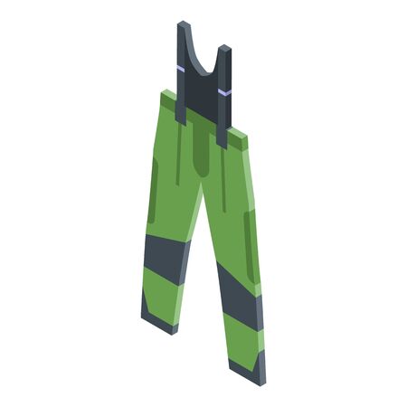 Fisherman clothes icon, isometric styleのイラスト素材