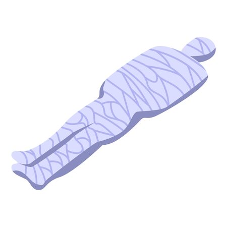 Egyptian mummy icon, isometric styleのイラスト素材
