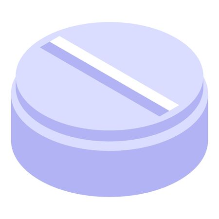 Disease pill icon, isometric styleのイラスト素材