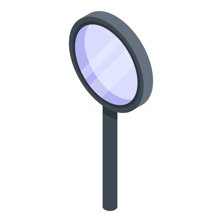 Magnifying glass zoom icon, isometric styleのイラスト素材