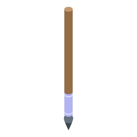 Art pencil icon, isometric styleのイラスト素材