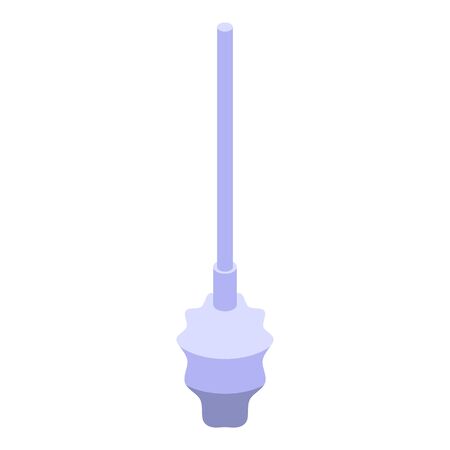 Toilet brush icon, isometric styleのイラスト素材