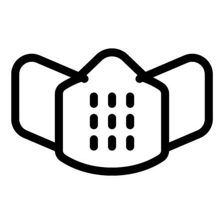 Individual mask icon, outline styleのイラスト素材
