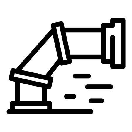 Ventilation duct icon, outline styleのイラスト素材