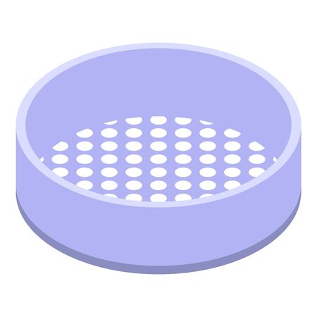 Sieve colander icon, isometric styleのイラスト素材