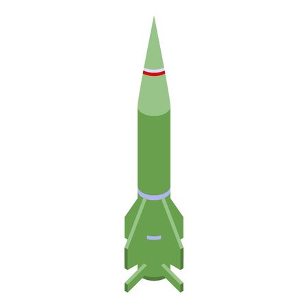 Conflict missile icon, isometric styleのイラスト素材