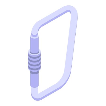 Climber carabine icon, isometric styleのイラスト素材