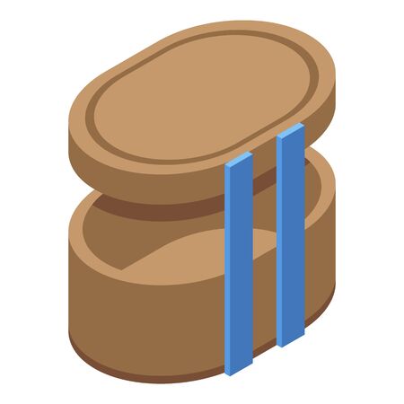 Bird feeder icon, isometric styleのイラスト素材